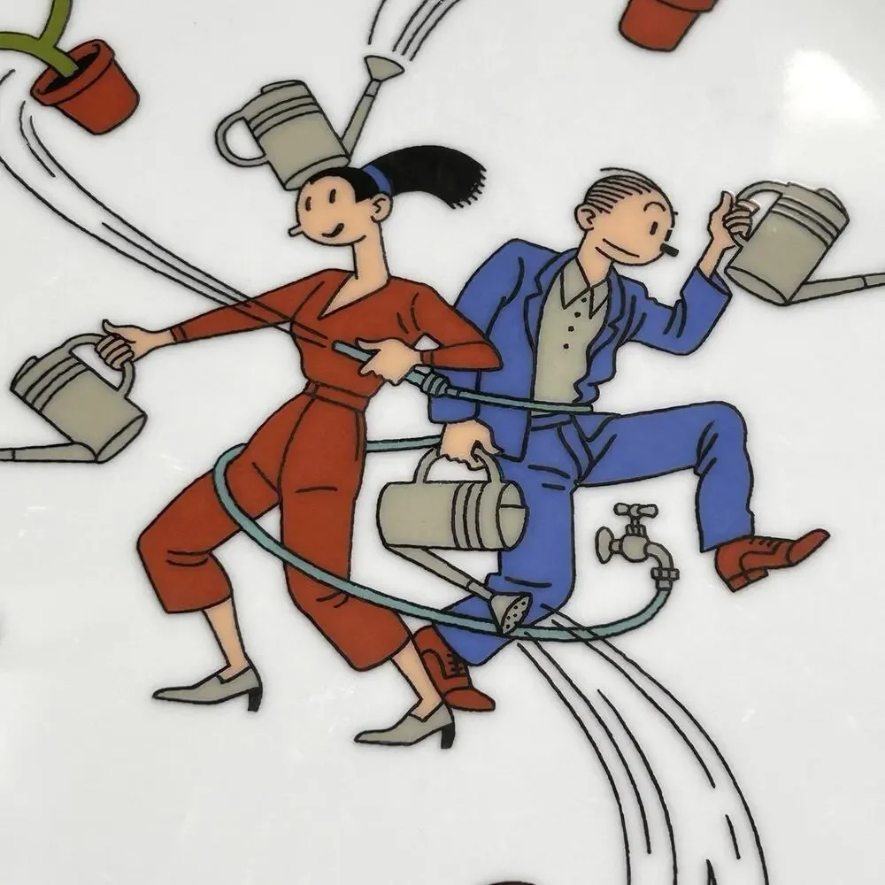 Anno 2001 Platter by Cartoonist‎ Joost Swarte for Randstad Holdings Denmark 12